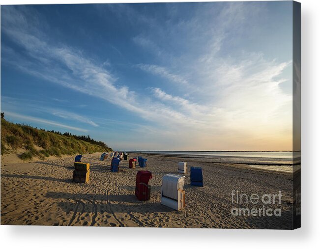 Beach Acrylic Print featuring the photograph Just Before Sunset by Eva Lechner
