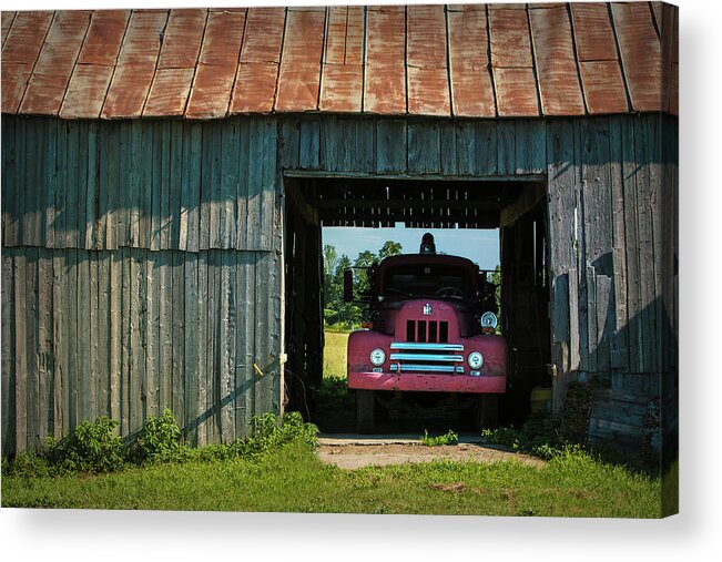 Firetruck Acrylic Print featuring the photograph Just Parades, International Harvester by George Robinson