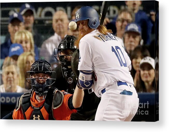 People Acrylic Print featuring the photograph Justin Turner by Christian Petersen