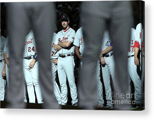American League Baseball Acrylic Print featuring the photograph Justin Verlander by Christian Petersen