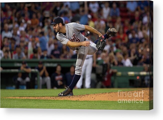 People Acrylic Print featuring the photograph Justin Verlander by Rich Gagnon