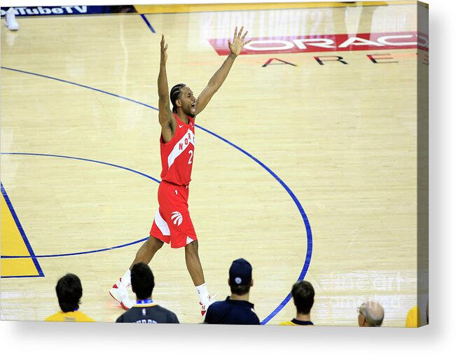 Kawhi Leonard Acrylic Print featuring the photograph Kawhi Leonard by Jack Arent