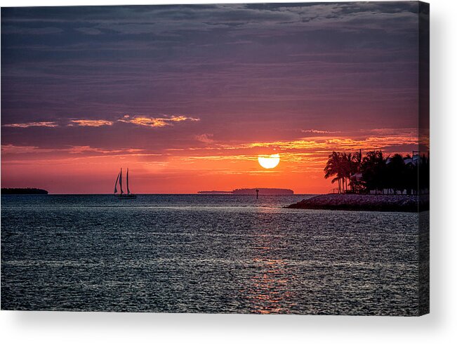 Florida Acrylic Print featuring the photograph Keys Sunset by Phil Marty