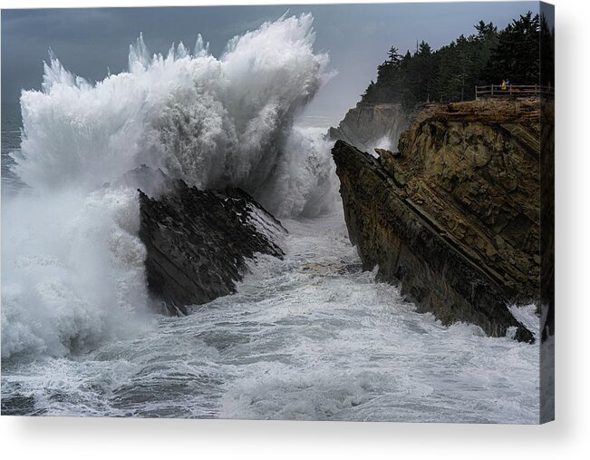 Coast Acrylic Print featuring the photograph King Tides 1 by Ryan Weddle