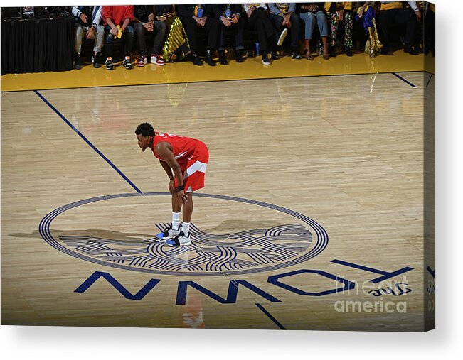 Kyle Lowry Acrylic Print featuring the photograph Kyle Lowry by Garrett Ellwood