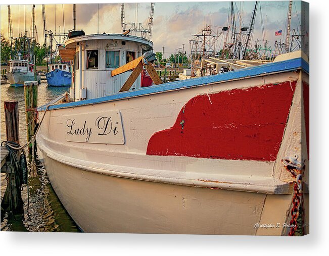 Boat Acrylic Print featuring the photograph Lady Di by Christopher Holmes