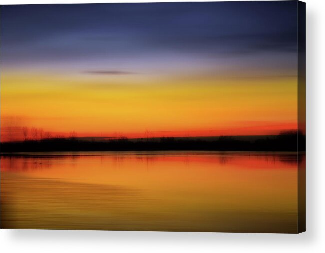 Nature Photography Acrylic Print featuring the photograph Lake Color Abstract by James BO Insogna