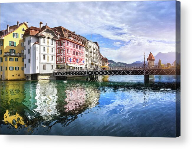 Lucerne Acrylic Print featuring the photograph Lake Lucerne by Carol Japp