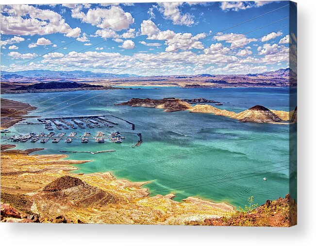 Lake Mead Acrylic Print featuring the photograph Lake Mead, Nevada by Tatiana Travelways