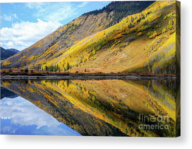 Ouray Acrylic Print featuring the photograph Lake Reflection by Bob Phillips