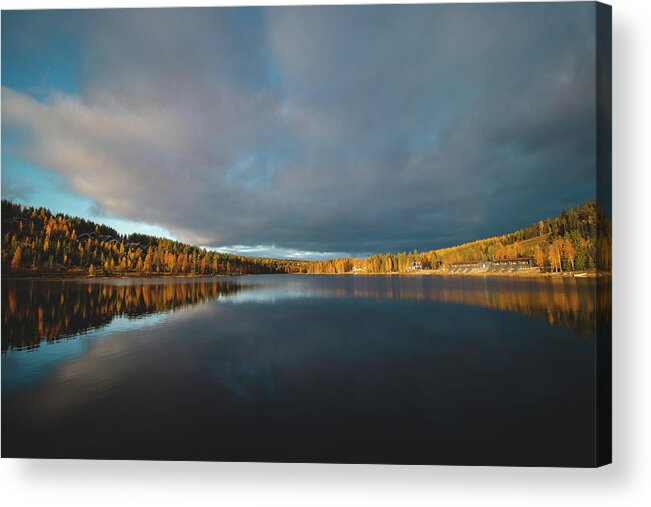 Relax Acrylic Print featuring the photograph Lake Syvajarvi, in Hyrynsalmi, Finland by Vaclav Sonnek
