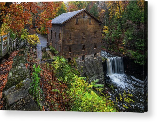 Youngstown Acrylic Print featuring the photograph Lantermans Mill by Sebastian Musial
