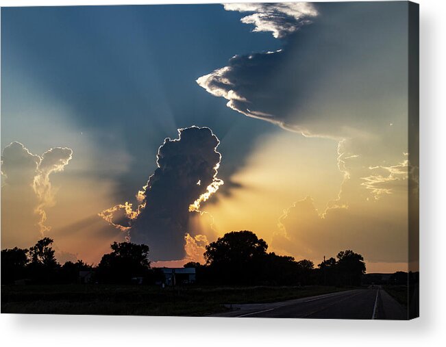 Nebraskasc Acrylic Print featuring the photograph Last Storm Chase of the Year 004 by Dale Kaminski