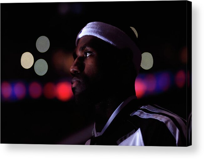 Playoffs Acrylic Print featuring the photograph Lebron James by Chris Trotman