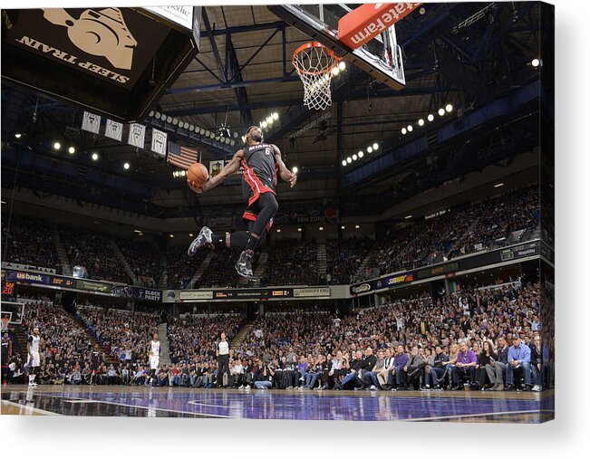 Lebron James Acrylic Print featuring the photograph Lebron James by Rocky Widner