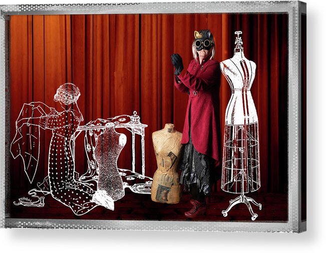 Steampunk Acrylic Print featuring the photograph Let's Hear it for the Backstage Team by Jean Gill
