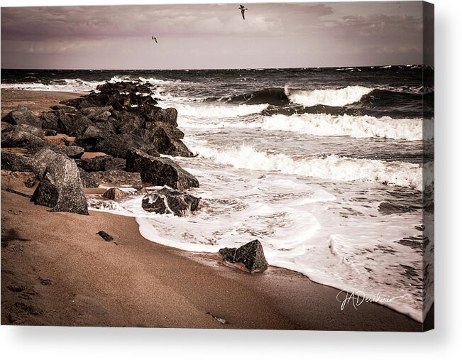 St Augustine Acrylic Print featuring the photograph Life on the Rocks by Joseph Desiderio
