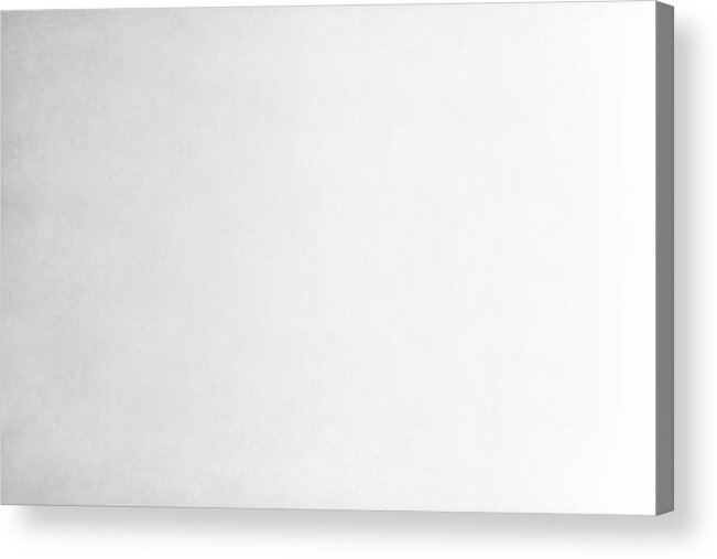 Empty Acrylic Print featuring the drawing Light Grey and white coloured grunge effect empty background by Desifoto 