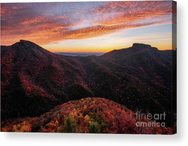 Linville Gorge Acrylic Print featuring the photograph Linville Gorge by Anthony Heflin