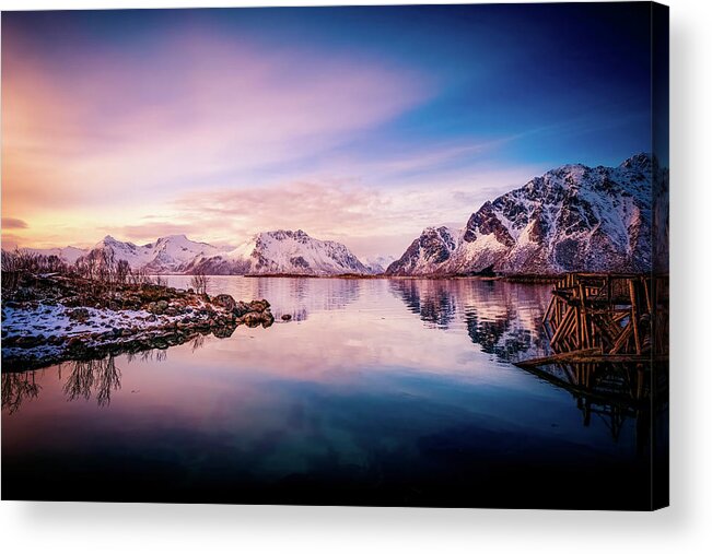 Sunset Acrylic Print featuring the photograph Listen Colors by Philippe Sainte-Laudy