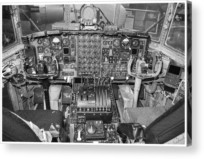 Lockheed Acrylic Print featuring the photograph Lockheed C130 Flightdeck by Chris Smith