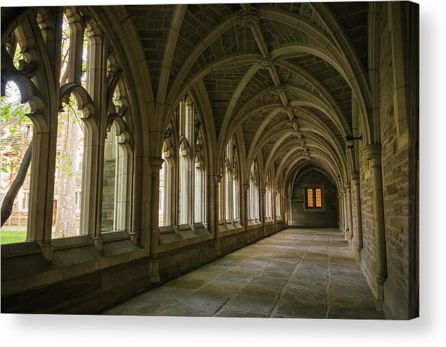 Princeton Acrylic Print featuring the photograph Long Hall by Kristopher Schoenleber