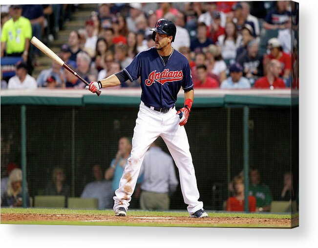 American League Baseball Acrylic Print featuring the photograph Lonnie Chisenhall by David Maxwell