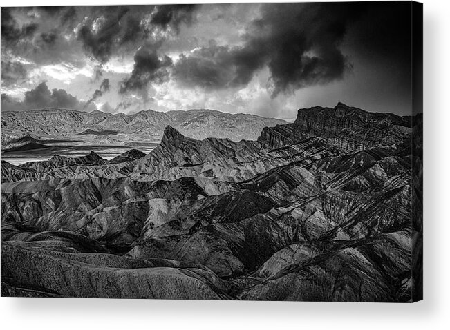 Landscape Acrylic Print featuring the photograph Looming Desert Storm by Romeo Victor