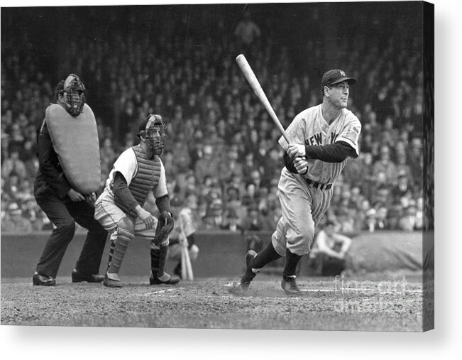 Lou Acrylic Print featuring the photograph Lou Gehrig by Action