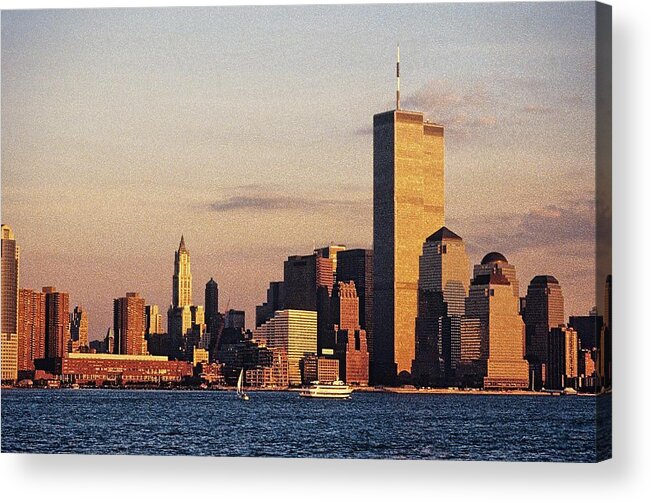 City Acrylic Print featuring the photograph World Trade Center, Lower Manhattan by Carol Whaley Addassi