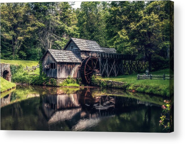Mill Acrylic Print featuring the photograph Mabry Mill by Tricia Louque