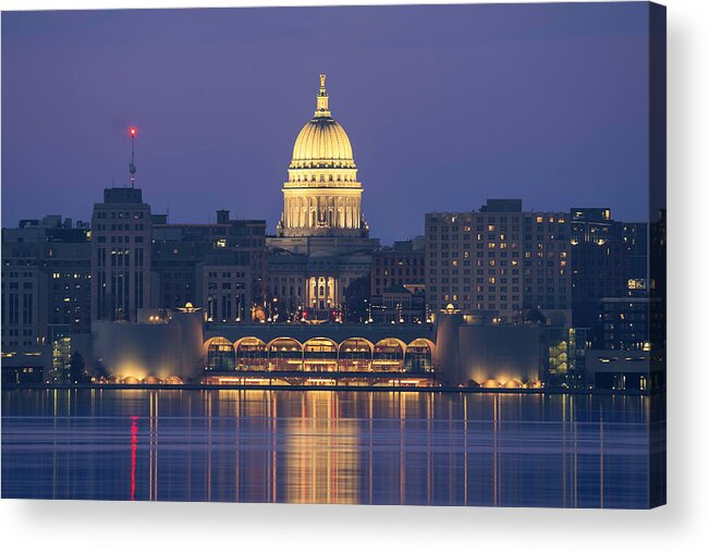 Madison Acrylic Print featuring the photograph Madison, WI by Nate Brack