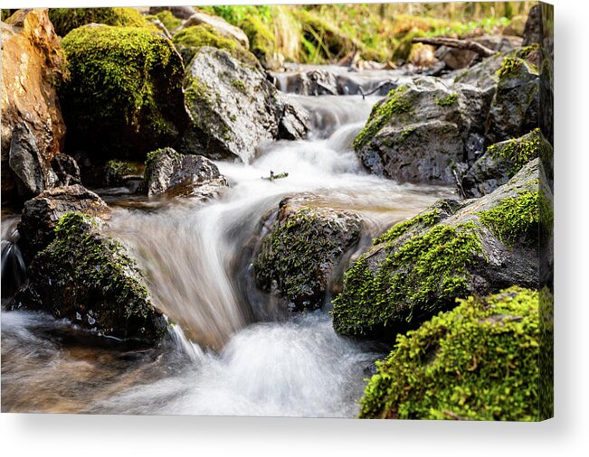 Stream Acrylic Print featuring the photograph Maelstrom by Gavin Lewis