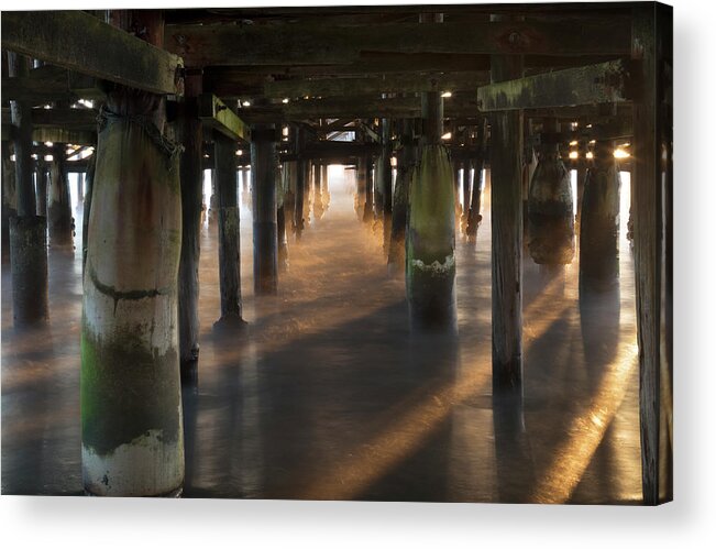 Piers Acrylic Print featuring the photograph Magic Under the Pier by Laurie Search