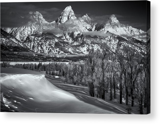 Tetons Acrylic Print featuring the photograph Majestic Peaks by Darren White