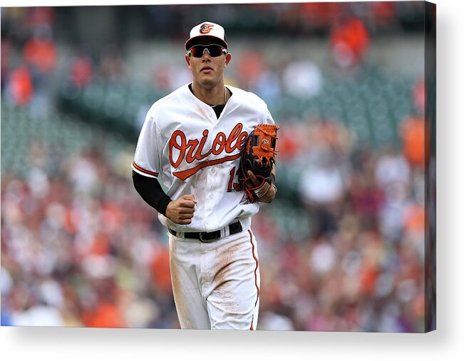 Three Quarter Length Acrylic Print featuring the photograph Manny Machado by Patrick Smith