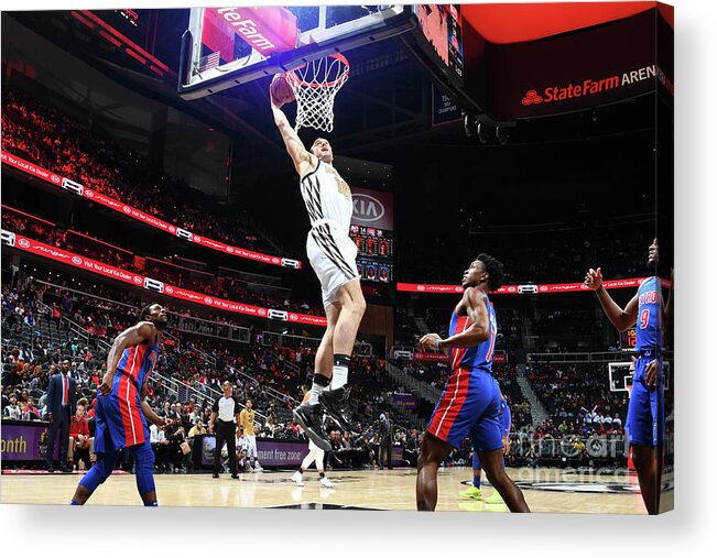 Miles Plumlee Acrylic Print featuring the photograph Mason Plumlee and Miles Plumlee by Scott Cunningham