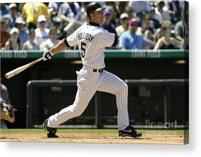 Motion Acrylic Print featuring the photograph Matt Holliday by Brian Bahr