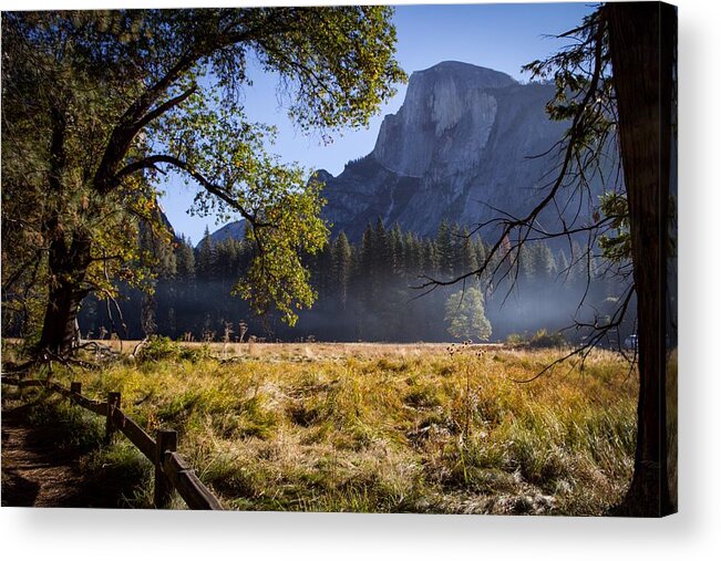 Half Dome Acrylic Print featuring the photograph Meadow View by Stephen Sloan