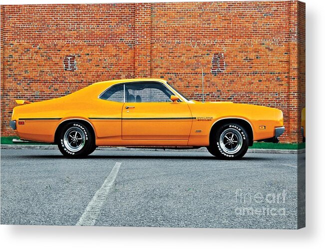 1970 Acrylic Print featuring the photograph Mercury Cyclone by Action
