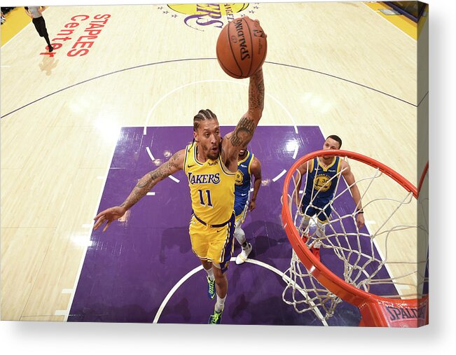 Michael Beasley Acrylic Print featuring the photograph Michael Beasley by Andrew D. Bernstein