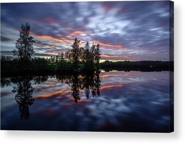 Sunset Acrylic Print featuring the photograph Midnight Magic - Summer by Thomas Kast