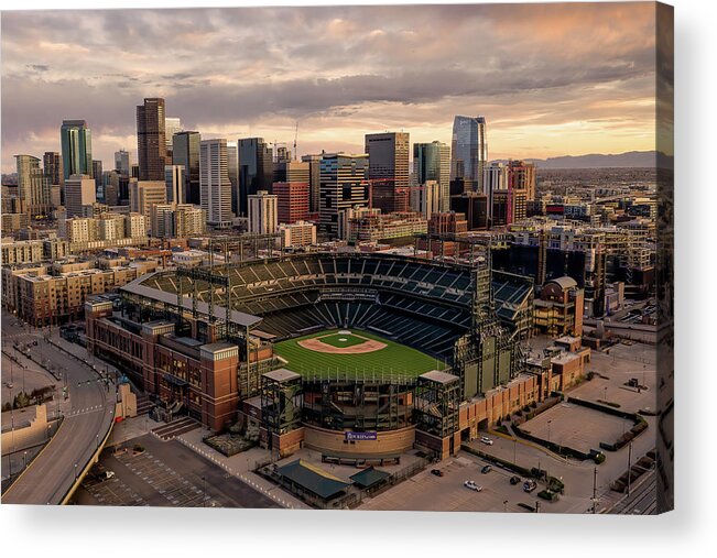Coors Field Acrylic Print featuring the photograph Mile High Silence by Chuck Rasco Photography