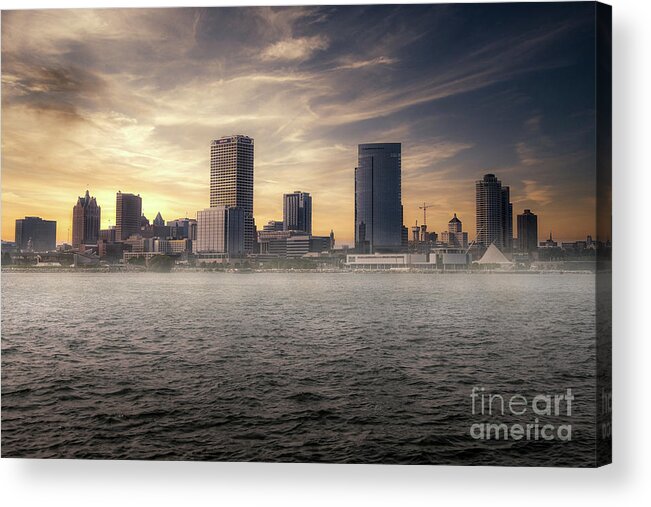 Milwaukee Acrylic Print featuring the photograph Milwaukee Skyline #1 by Jarrod Erbe