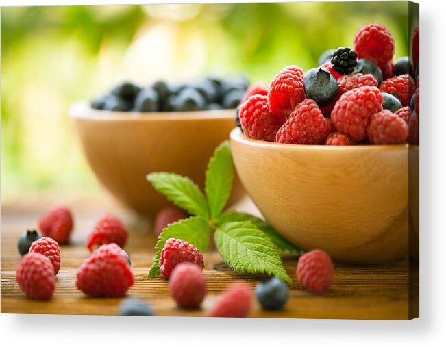 Heap Acrylic Print featuring the photograph Mixed berries by Jasmina007