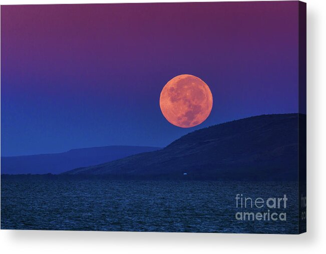 Moon Acrylic Print featuring the photograph Molokai Moon by Tyler Rooke