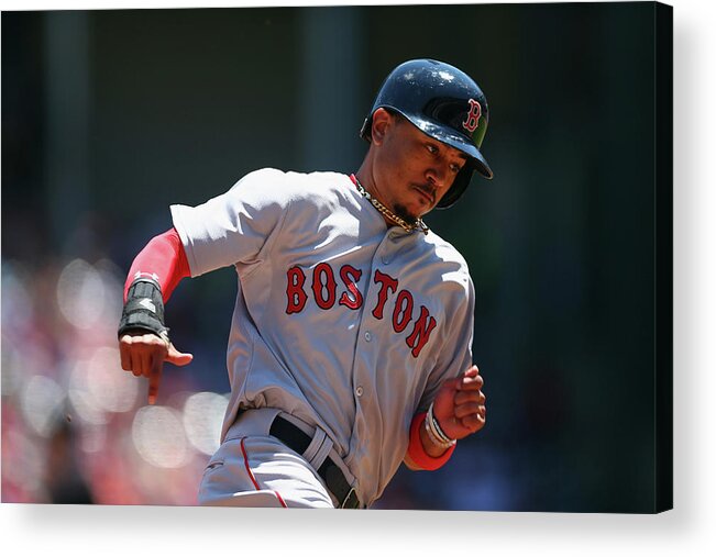 People Acrylic Print featuring the photograph Mookie Betts by Ronald Martinez