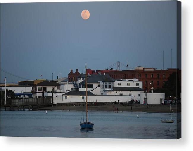  Acrylic Print featuring the photograph Moonlight Row by Louis Raphael
