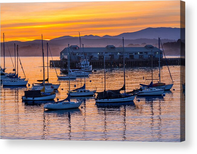 Monterey Acrylic Print featuring the photograph Morning Light in Monterey by Derek Dean