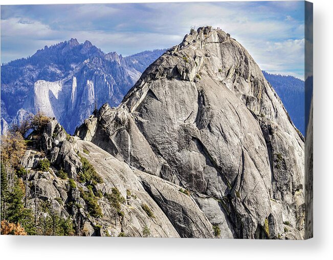 Sequoia National Park Acrylic Print featuring the photograph Moro Rock by Brett Harvey